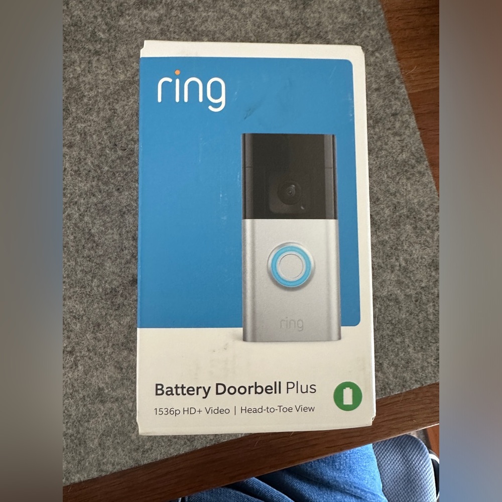 Ring battery doorbell plus - brand new